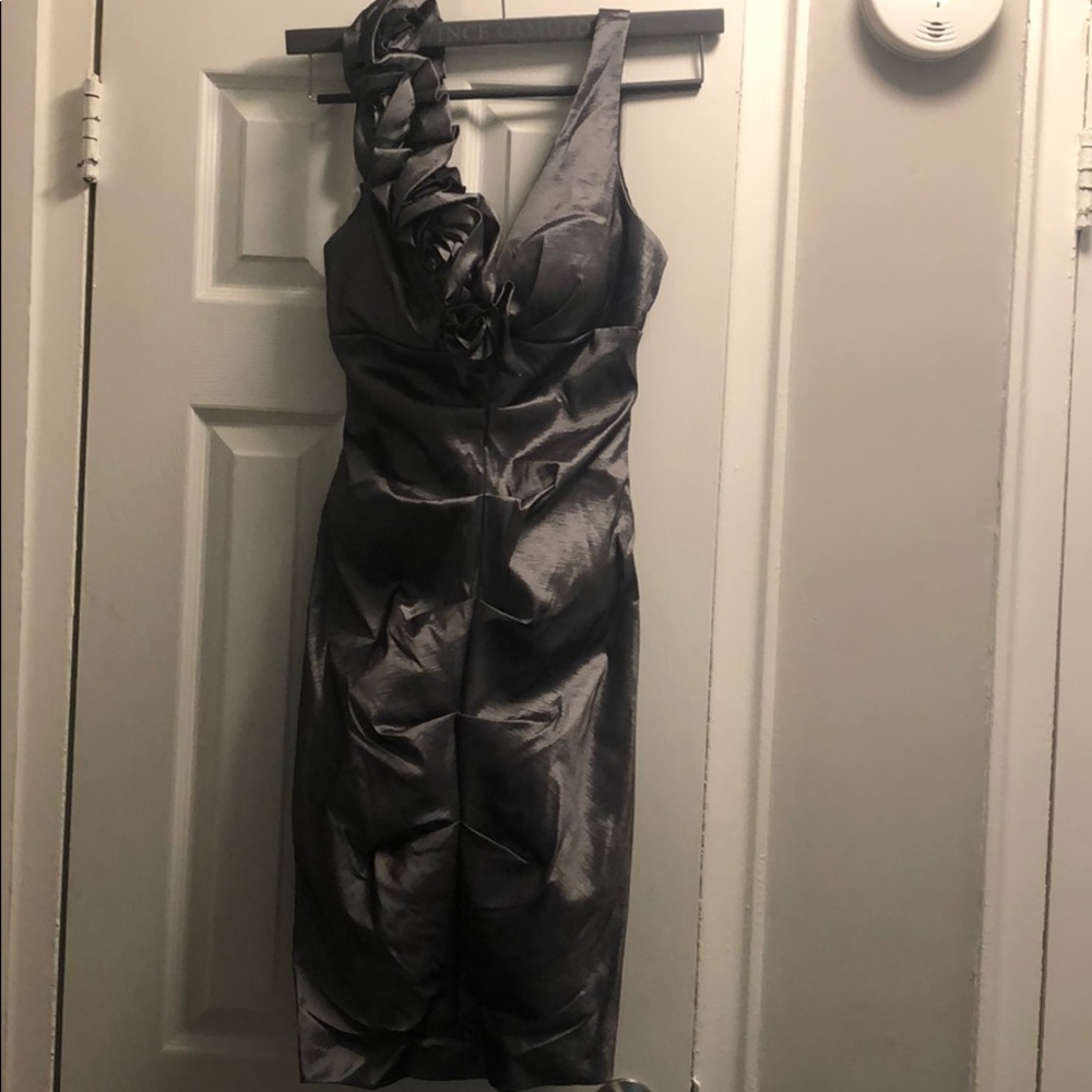 Silver cocktail dress